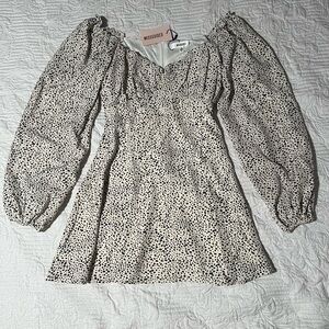 Puff Sleeve Mini Dress